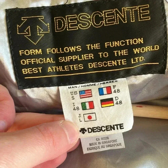 Descente vintage  purple green ski suit with belt - Picture 13 of 13